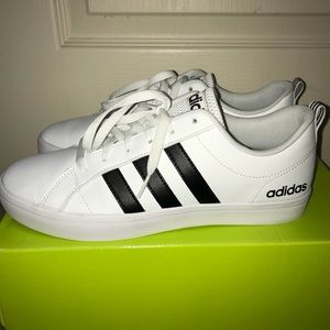 Womens Adidas black & white original shoes US9